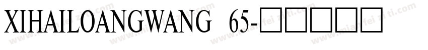 XIHAILOANGWANG 65字体转换